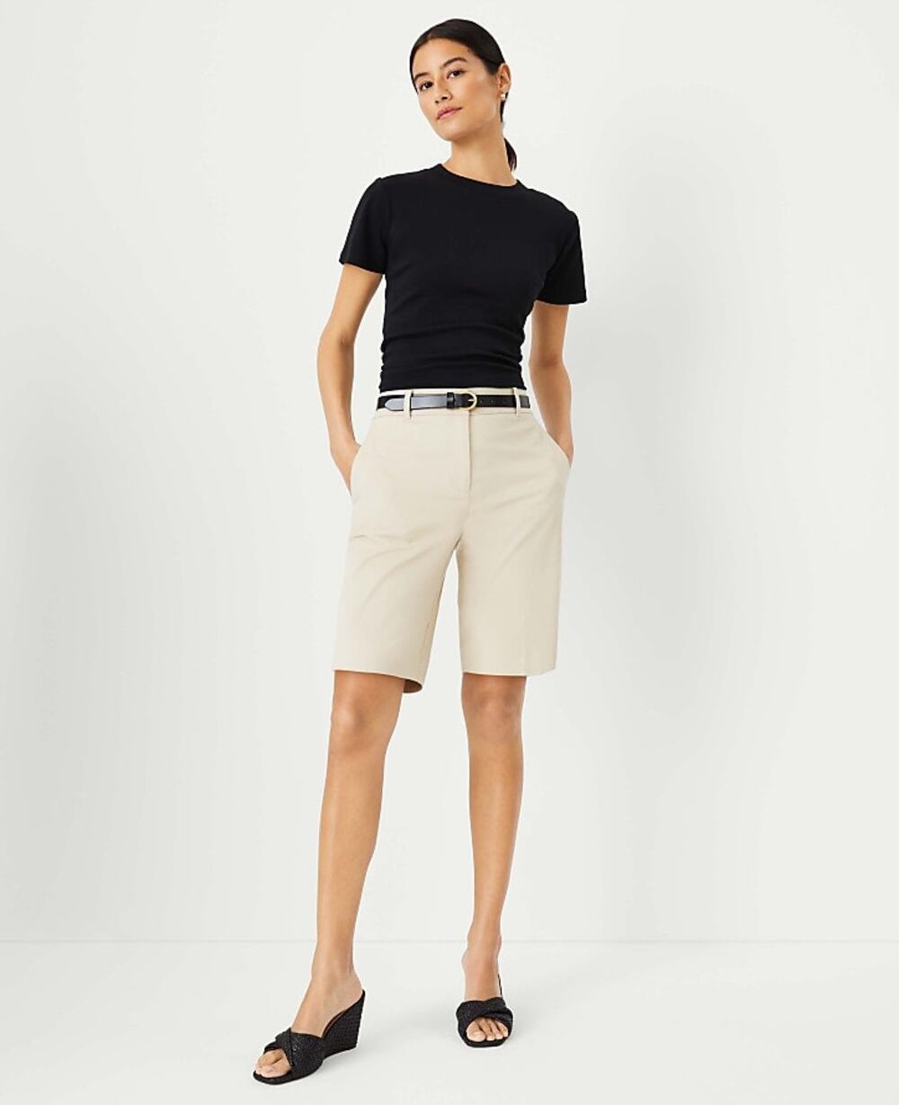Ann Taylor Boardwalk Cuffed Bermuda Shorts - Size 0P NWOT